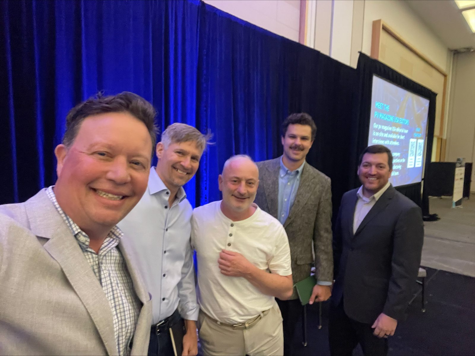 Jon Previtali with fellow panelists at the Solar Manufacturing USA independent engineering panel in Austin